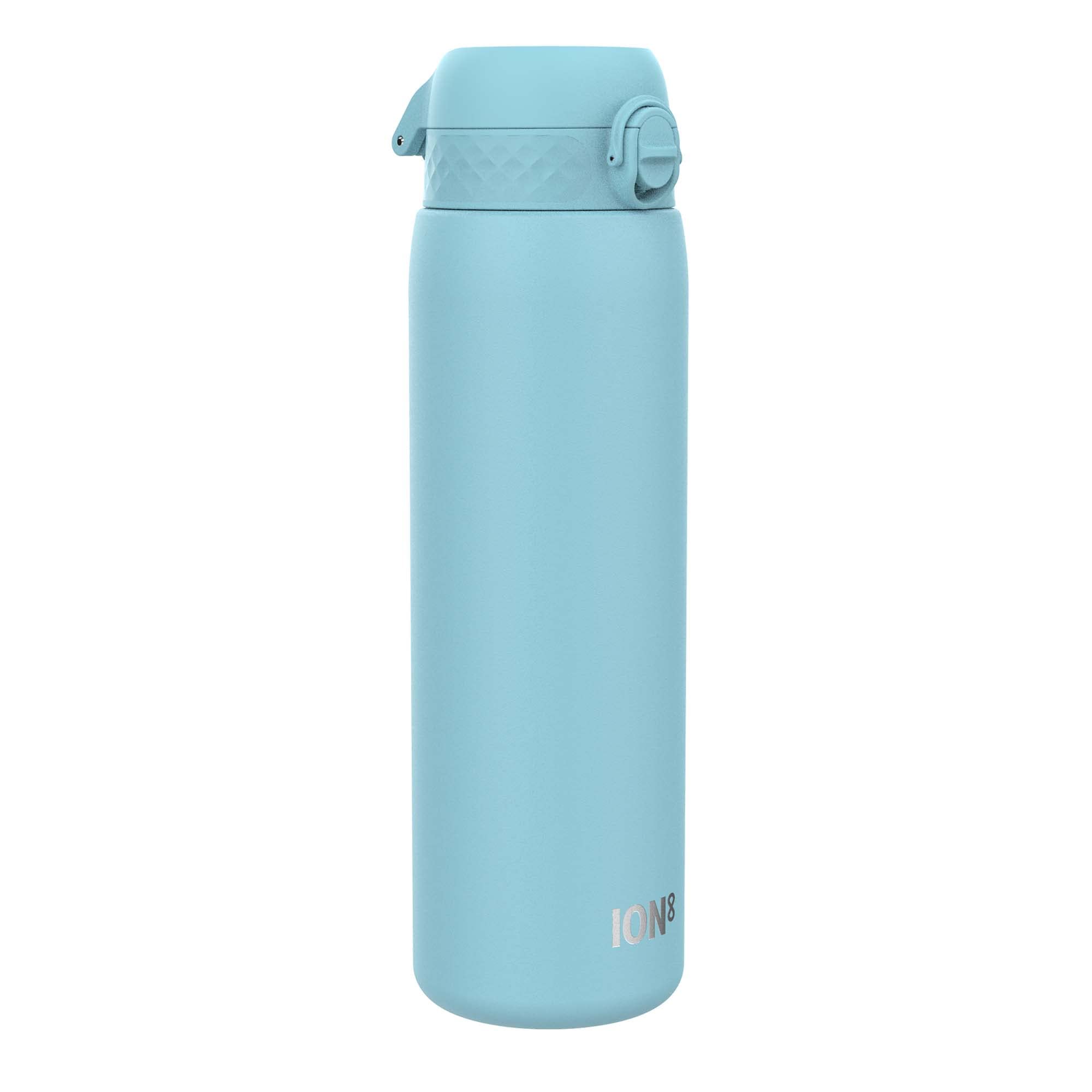 ION8 Lightweight 1 Litre Steel Water Bottle, Non-Insulated, Leak Proof, Easy to Open, Secure Lock, Dishwasher Safe, Flip Cover, Carry Handle, Ideal for Travel & Active Lifestyles, Alaskan Blue