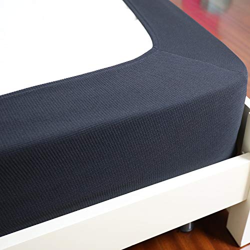 N&Y HOME Box Spring Cover, Sleek Alternative for Bed Skirts, Elastic