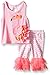 Mud Pie Little Girls' Toddler Two Piece Playwear Set Sleeveless, Multi, 4T