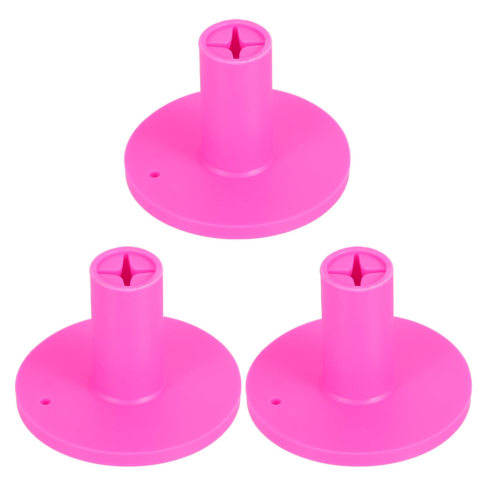 PATIKIL Rubber Golf Tees, 3 Pack Golf Rubber Tee Indoor Outdoor Practice Ball Holder for Driving Range Turf Mats, Pink