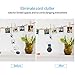 Wall Mount Stand For Echo Dot 2nd Generation, V-Techology Hanger Holder With Charging Cable For Dot, A Space-Saving Solution for Your Smart Home Speakers without Messy Wires or Screws (Black)