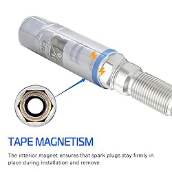 A ABIGAIL 5PCS Magnetic Spark Plug Socket Set