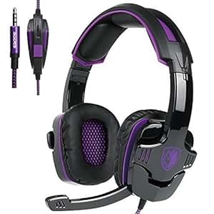 Sa930 3.5mm Stereo Gaming Headset con microfono sobre la oreja los auriculares para PC /