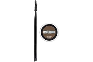 Maybelline TattooStudio Brow Pomade Long Lasting, Buildable, Eyebrow Makeup, Medium Brown, 1 Count