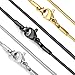 Areke Stainless Steel Snake Chain Necklaces for Women Men Set of 3 Pcs Black Gold Silver 14 - 36 inches