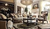 bulgaria black wood trim sofa loveseat chair set formal living room furniture
