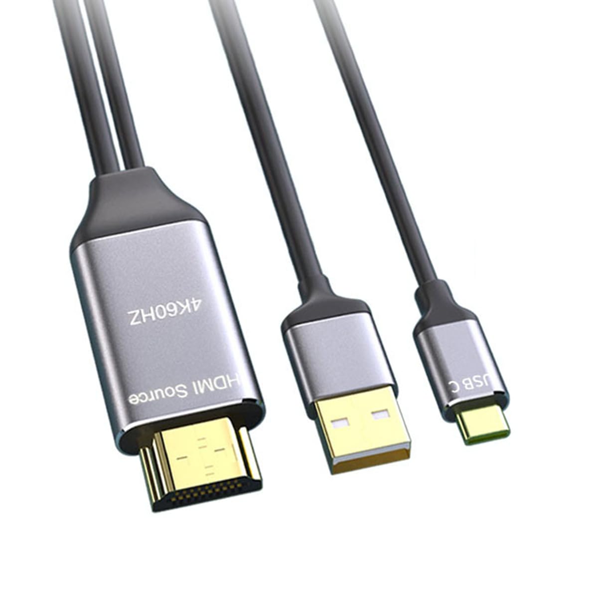 CY Cable Reversible HDMI 1.4 Source to USB 3.1 Type C USB-C Displays Male 4K HDTV Cable for Laptop Monitor 1.8m