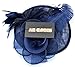 Womens Fascinators Hat with Headband Navy Blue