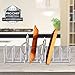 Pro Chef Kitchen Tools Stainless Steel Pot Lid Organizer - Keep Your Cabinets Organized with Metal Vertical Storage Shelf To Hold Pan Lids, Plates, Dishes, Cutting Boards (Packaging may vary)