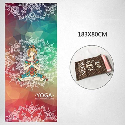 YOOMAT 72 Inches Yoga Towel Mat Fitness Workout Non Slip Gym Beach Bedspread Tapis Tie Dye Blanket Pilates Sports Exercise Mats