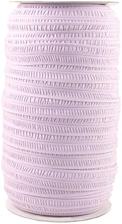 100 Yards of Lilac Ruched - 3/4" Fold Over Elastic - ElasticByTheYard