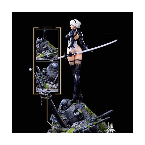 LBXKE Nier: Automatische Yorha No.2 Typ B 1/4 Skala Limited Version Figur Mit Doppelkopfskulptur Und Austauschbarer…