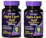 Natrol Alpha Lipoic Acid Time Release - 600 mg - 45 Tablets