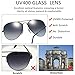 O-LET Aviator Sunglasses for Women Men Fishing Driving UV400 Glass Lens Aviators Small Size (55mm, Black/Grey)