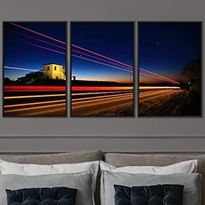signwin 3 Piece Framed Canvas Wall Art Colorful...