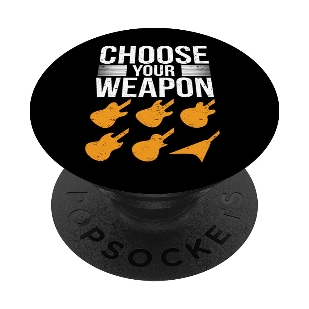 Cool Guitar Player Design E-Guitar Acoustic Guitar Guitarist PopSockets PopGrip: Swappable Grip for Phones & Tablets
