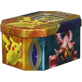 Amazon.com: Pokemon TCG: Fall Battle Heart Tin Pikachu EX: Toys & Games