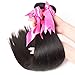 Jaja hair 8A Peruvian Virgin Hair Straight Hair 3/4 Bundles Deal 100% Unprocessed Silky Straight Human Hair Weave Weft Extensions Natural Color Can be Dyed
