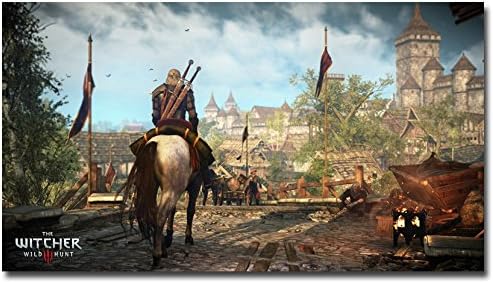 Lawrence Painting Geralt The Witcher 3 Wild Hunt Game Art Canvas Poster Print Pictures For Room Decor Tw31