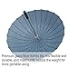 Becko Manual Open & Close Umbrella Long Umbrella with 24 Ribs, Durable and Strong Enough for the Wind and Rain, Easy to Carry on Your Back By Its Own Bag (Blue)