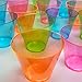 Party Essentials Hard Plastic 9-Ounce Party Cups/Old Fashioned Tumblers, 200-Count, Assorted Neon