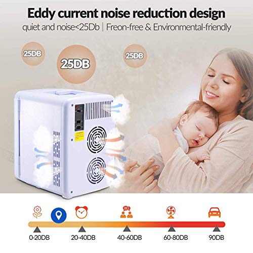 Firares Rapid Cooling 10 Liter/12 Can Mini Fridge for Bedroom, Protable