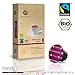 Gourmesso Decaf Bundle - 60 Nespresso Compatible Coffee Capsules - 100% Fair Trade | Includes Light and Flavored Decaf Espresso Lungos Vanilla and Chocolate Variety Pack