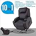 MECOR Power Recliner Position Lift Chair Leather Lounge Chair W/2 Drink Holders Brown