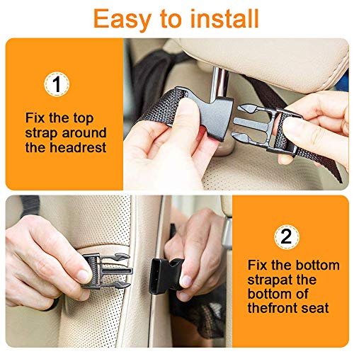 image for mixigoo Car Back Seat Organizer Kids - Car Organizers Covers Protector