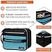 opux Insulated Lunch Box for Men Women Adult, Compact Lunch Bag for Kids Boy Girl Teen, Soft Lunch Cooler Bag for Work School, Leakproof Lunchbox Lunch Pail with Clip-on Buckle, Heather Sea Blue