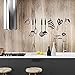 Rotumaty DIY Cooking Utensil Removable Kitchen & Dining Room Wall Decal Vinyl Home Decor Wall Stickers (Brown)