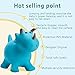 Babe Fairy Horse Hopper Ride-on Toddlers Toys for Children,Jumping Horse,Inflatable Bouncer Seat (Blue Triceratops)