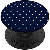 Navy Blue Polka Dot PopSockets Adhesive PopGrip
