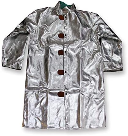 Chicago Protective Apparel Large Silver Aluminized Rayon Heat Resistant Coat - 6 Each/Case