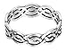 CloseoutWarehouse Sterling Silver Wicca Weave Celtic Ring (Sizes 3-15)