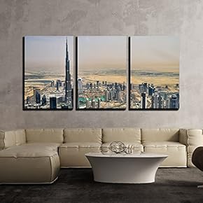 Skyscraper in The Desert City x3 Panels