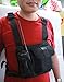 Wishring Universal Hands Free Chest Pack Bag Harness for Motorola Kenwood Midland Radio