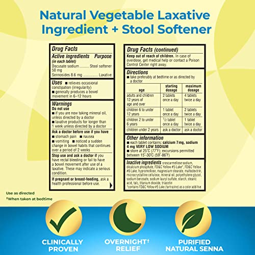 SenokotS Dual Action Natural Vegetable Laxative Ingredient Plus Stool