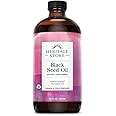 Heritage Store Organic Black Seed Oil, Cold Pressed | Hair, Skin, Heart & Digestion Support w/Thymoquinone, Vegan (16 fl oz)