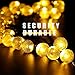 Mieres, Starry String Crystal Ball Covers, Waterproof Security Atmosphere Solar Light for Christmas, Holiday, Homes Ambiance, 30 LED, Warm White