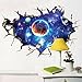 Euone Wall Sticker , 3D Window View Wallpaper Decal Mural Kids Room Decor
