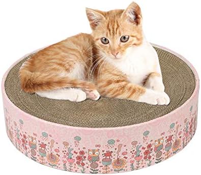 Old Tjikko Cat Scratch Pad,Scratcher with Catnip,Scratching Posts,Cat Toy Scratch Board Lounge
