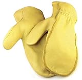 Northstar Men's Tan Deerskin Chopper Mitten (Unlined) 025T