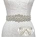 Remedios Exquisite Sash Rhinestone Wedding Bridal Belt for Party Evening dress,Ivory