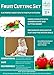 Wooden Fruit Cutting Play Food For Toddlers Set Toy w/ Wood knife & Cutting Board - Durable Easy-Slice Food | Classic Developmental Toy & Kids Play Pretend Kitchen Accessory for Girls & Boys