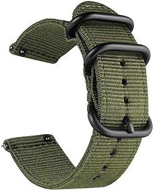 CNYMANY 20mm Universal Ballistic Watch Band, Nylon Canvas Woven