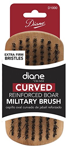 Diane Fromm Curved Reinforced Boar Military Brush Extra Firm Bristles D1000