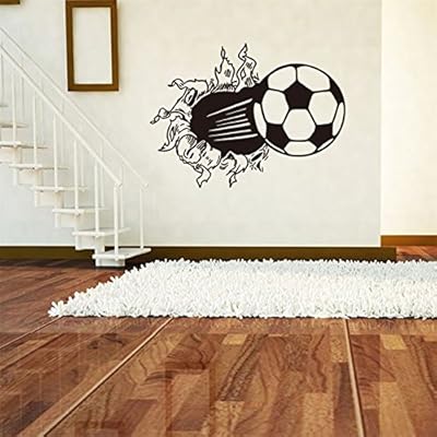 Weaeo Romper La Pared Con Adhesivos Pegatinas De Pared De Futbol