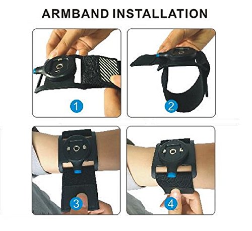 Sportlink Run Kit for iPhone X / iPhone 10, Sports Wristband Phone Holder, Workout iPhone Armband for Cycling Gym Jogging Running (Black)