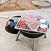 GrillPackz BBQ Grill Basket – Portable Stainless-Steel BBQ Grilling Basket – Non-Stick Foldable Grill Basket for Barbequing Meat, Fish, Vegetables, More – 13 x 12 Inches with Foldable Wooden Handle